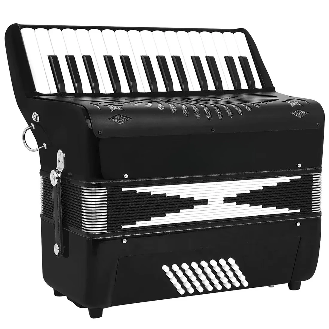 AH-270 30-Key 40-Bass Professional Piano Accordion with Anti Slip Keys Sheepskin Bellows Responsive Action Ideal