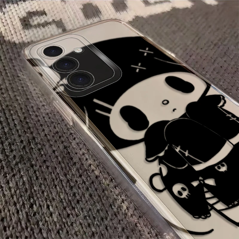 Funda de teléfono suave para Samsung Galaxy Note 20 Ultra 10 S22 FE S20 Plus S21 S24 S23 Ultra S25 Edge Sanrio Melody