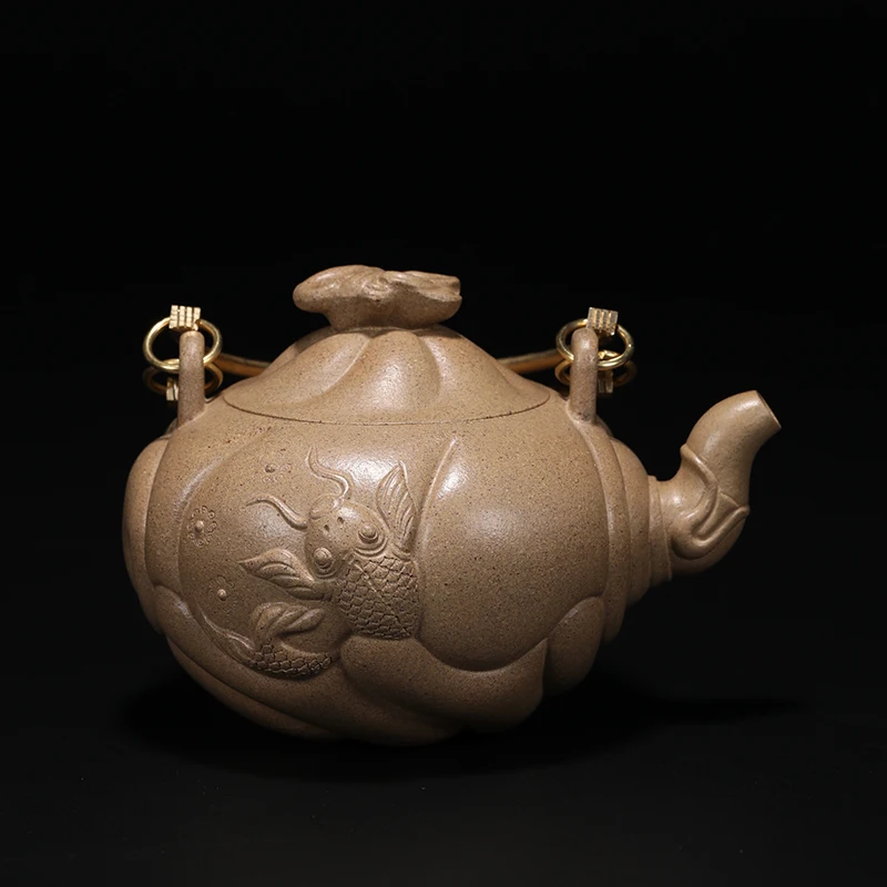 |The work product 】 royal pot of tea fragrance yixing are recommended by the manual pot of mud flower implement 410 c