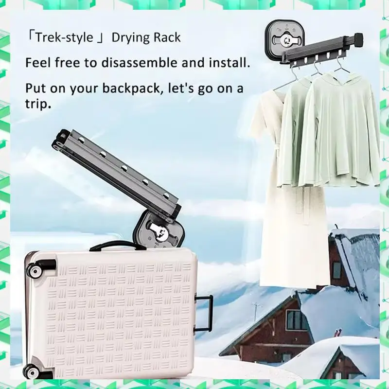

FIZP Retractable Clothes Drying Rack Collapsi Drying Racks For Laundry Room Wall Mounted Clothes Hanger Rack