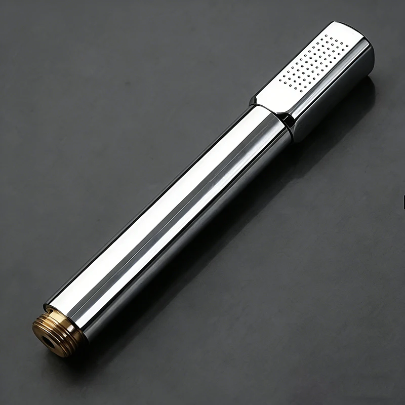 retail & wholesale solid copper round hand shower luxury batnroom rain Hand Shower Head Chrome finish