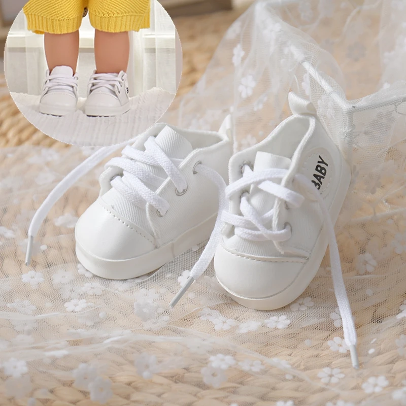 Doll Shoes Clothes Handmade Boots 7.5-8cm Shoes For 21 Inch American 55Cm Baby New Born Doll Accessories For Generation Girl Toy