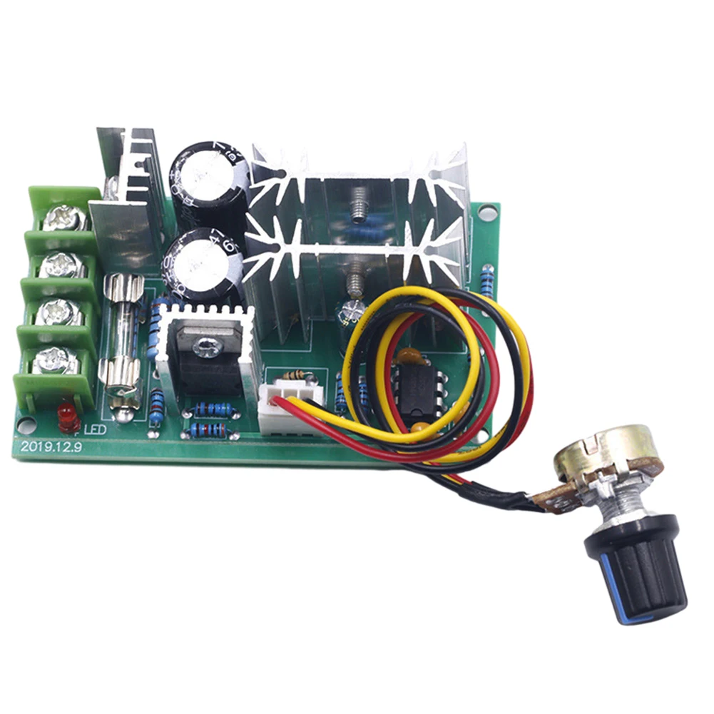 DC10-60V Motor Speed Control PWM Motor Speed Controller Switch 20A Current Voltage Regulator Drive Module for Electronic DIY