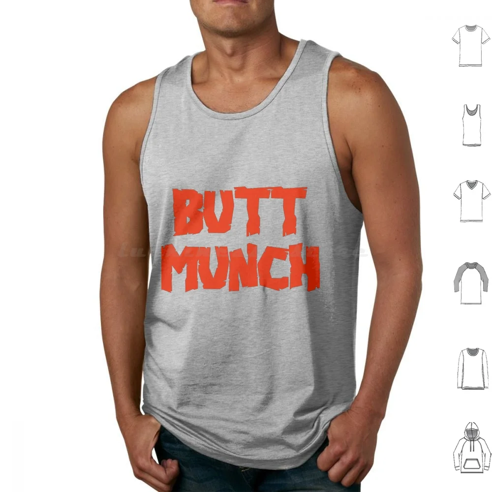 Butt Munch Tank Tops Print Cotton Insult Alternative Butt Expression Expressions Humor Munch Phrase Sarkasmus Sarkastisch