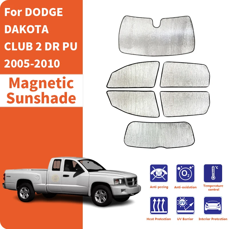 

Солнцезащитные шторки на окна автомобиля, защита от УФ-излучения, аксессуары для DODGE DAKOTA CLUB 2 DR PU 2005-2010