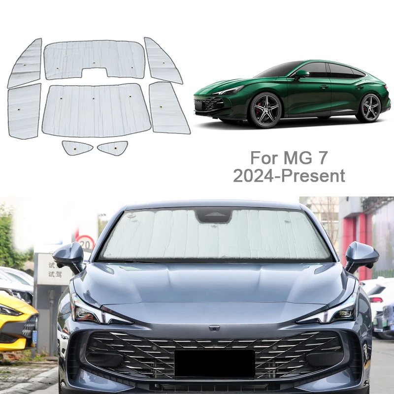 Car Sunshades UV Protection Cover Side Window Curtain Sun Shade Visor Mat Windshield For MG 7 2024-Present Auto Accessories