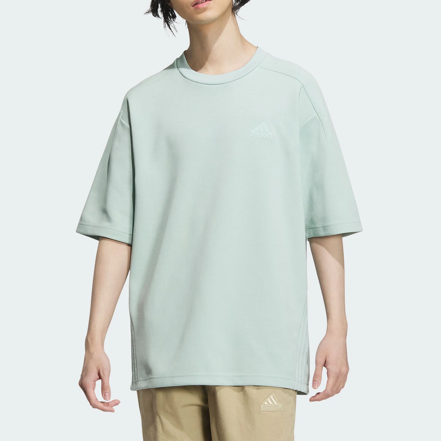 adidas-t-shirt-d'ete-authentique-a-col-rond-et-manches-courtes-pour-hommes-decontracte-et-sportif-jj1349