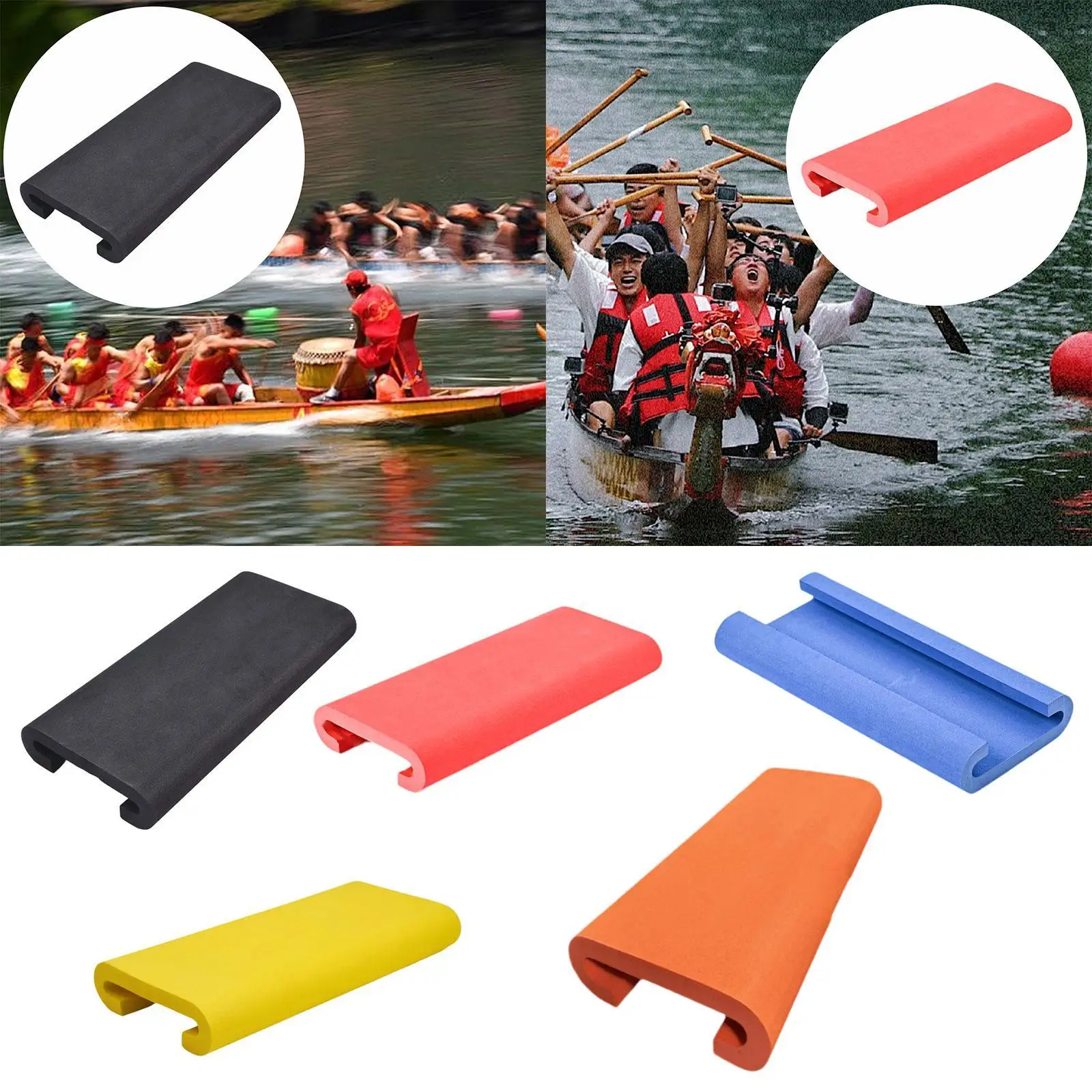 Dragon Boat Paddle Seat Pad Dragon Boat Saddle Shock Absorption Protector EVA U Shape Boat Cushion for Race Training