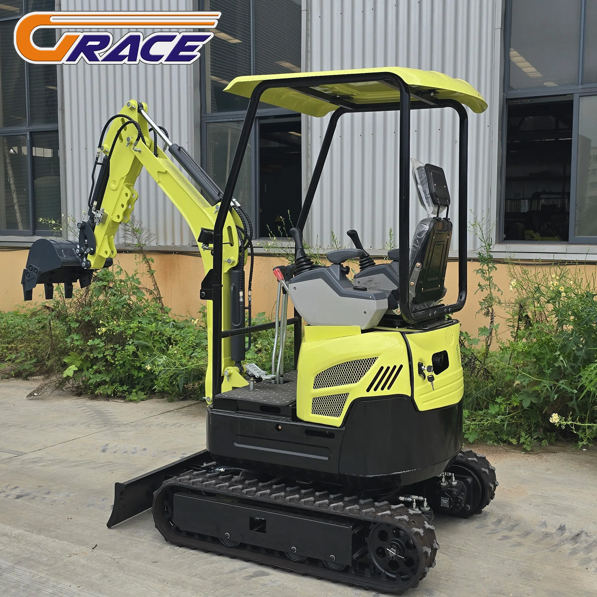 آلة الحفارة كوبوتا 1.8 طن 1 طن ديزل هيدروليكية صغيرة مايكرو الزاحف باجر حفار صغير #4