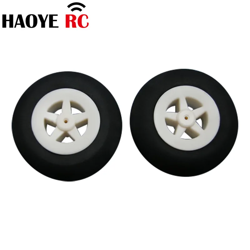 Haoye 10Pcs/Lot Dia30-55mm Landing Gear Light Foam Wheels Ultra Light Sponge Tire For RC Aircraft Model Plane Accessories