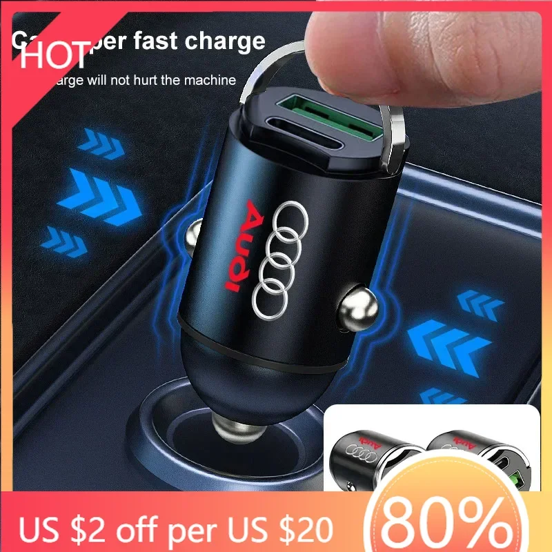 

2025 Hot Micro Автомобильное быстрое зарядное устройство Автомобильный прикуриватель Конвертируемая вилка для Audi A1 A2 A3 A4 A5 A6 A7 A8 Q1 Q2 Q3 Q4 Q5 Q6 Q7 Q8