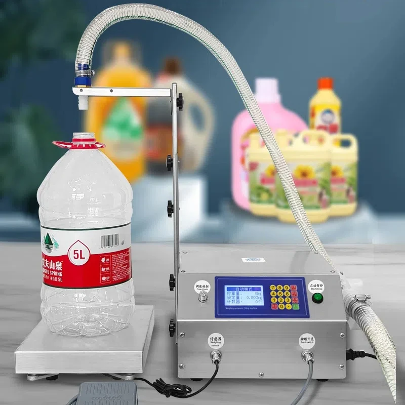 CSY-L36 36L Flow Automatic Quantitative Liquid Filling Machine Edible Oil Fertilizer Laundry Detergent Food Processing Machinery