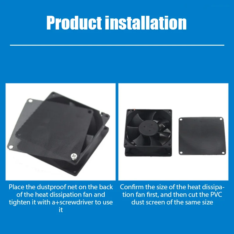 1 متر قطعة الهيكل التبريد الغبار شبكة شبكة PVC الحرس غطاء المروحة مرشح الغبار شبكة صافي حالة 0.8 مللي متر شبكة الغبار صافي غطاء للكمبيوتر #6