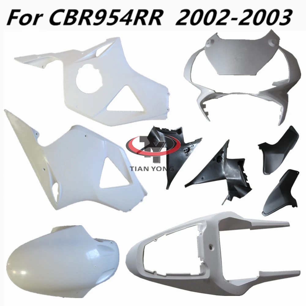 Injectie Plastic onderdelen Voor CBR954RR 2002 2003 CBR 954 RR CBR 954 Motorfiets Ongeverfd Carrosserie Kuip Componenten ABS