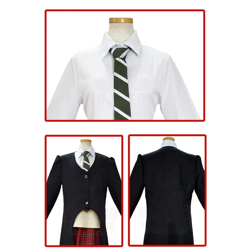 2025 yiyiSingXeng أنيمي ماكا ألبارن تأثيري حلي النساء فتاة تنورة مجموعة خندق موحدة هالوين كرنفال مخصص