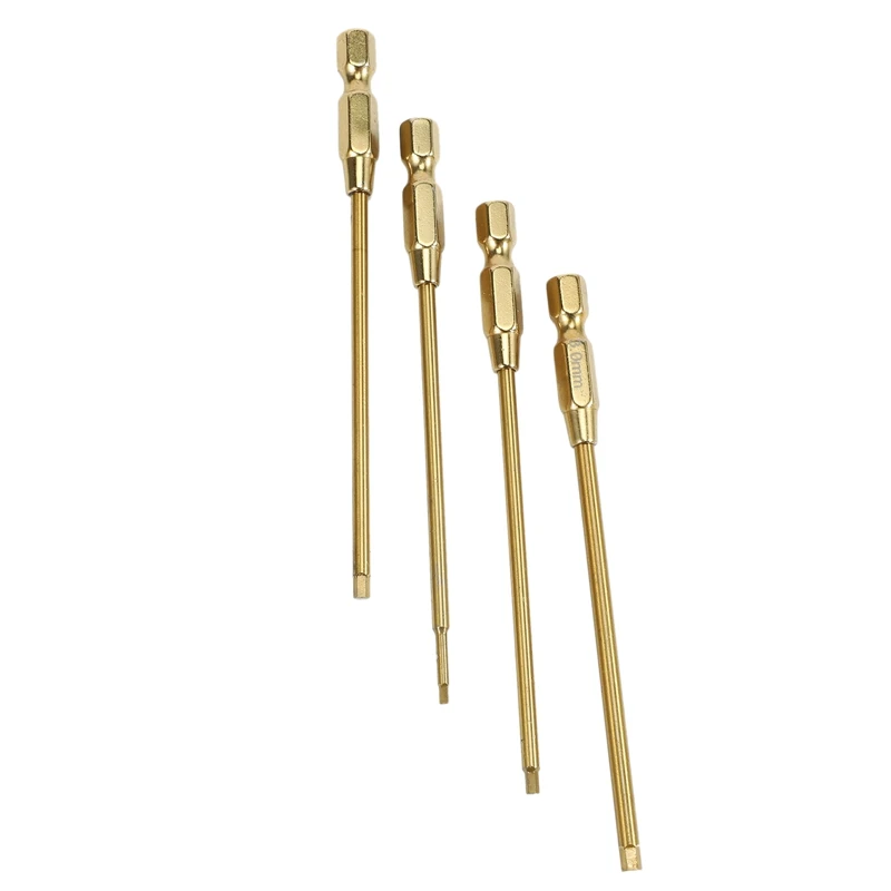 ABMO 8X Titan Schnellwechsel-Innensechskantschlüssel Sechskantschlüssel Schraubendreher Werkzeugsatz 1,5, 2, 2,5 und 3 mm RC-Modell Mini-Handwerkzeug