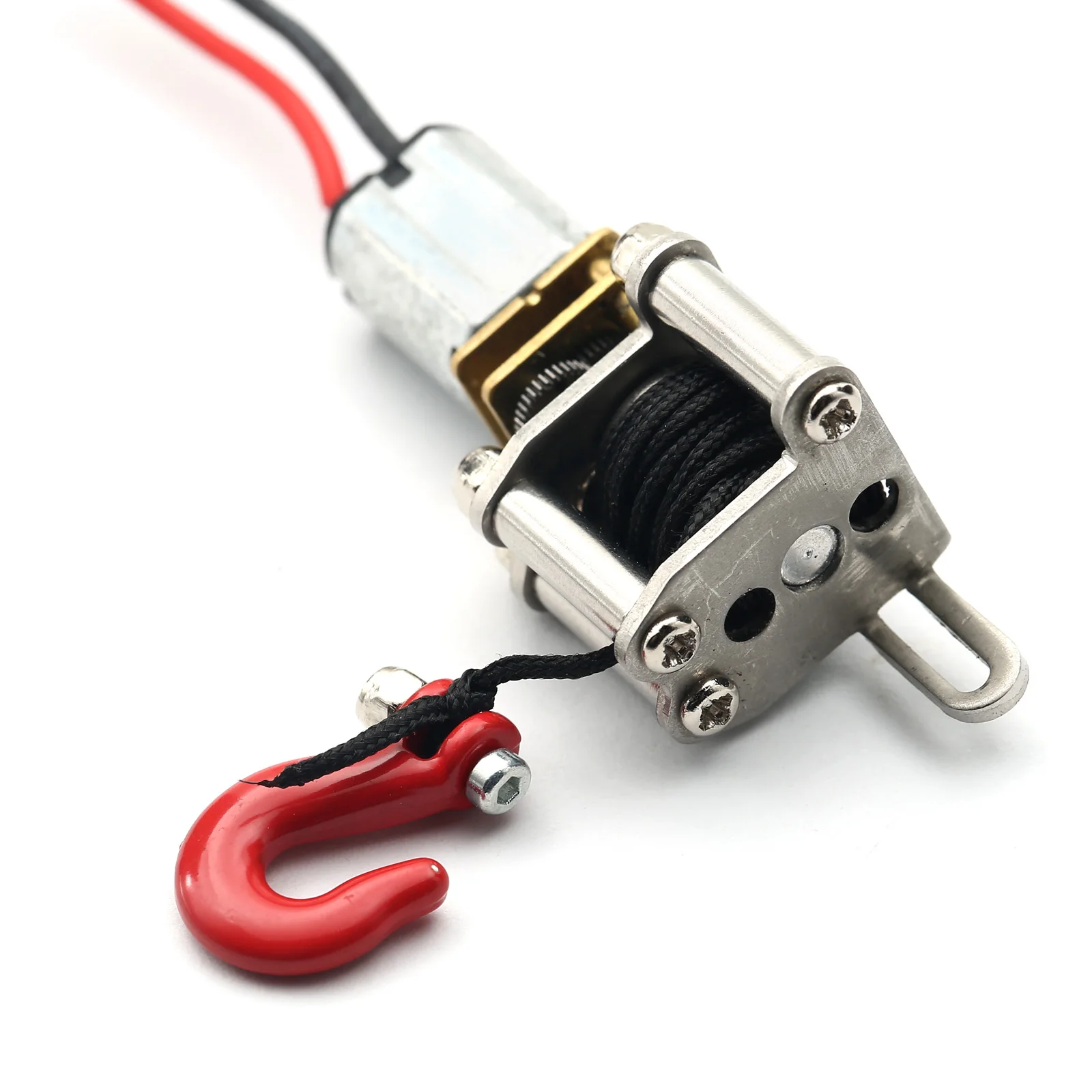 Metal Automatic Winch with 3CH Control Cable for WPL C14 C24 C34 MN D90 MN99S JJRC LDP06 1/12 1/16 RC Car Upgrade Parts