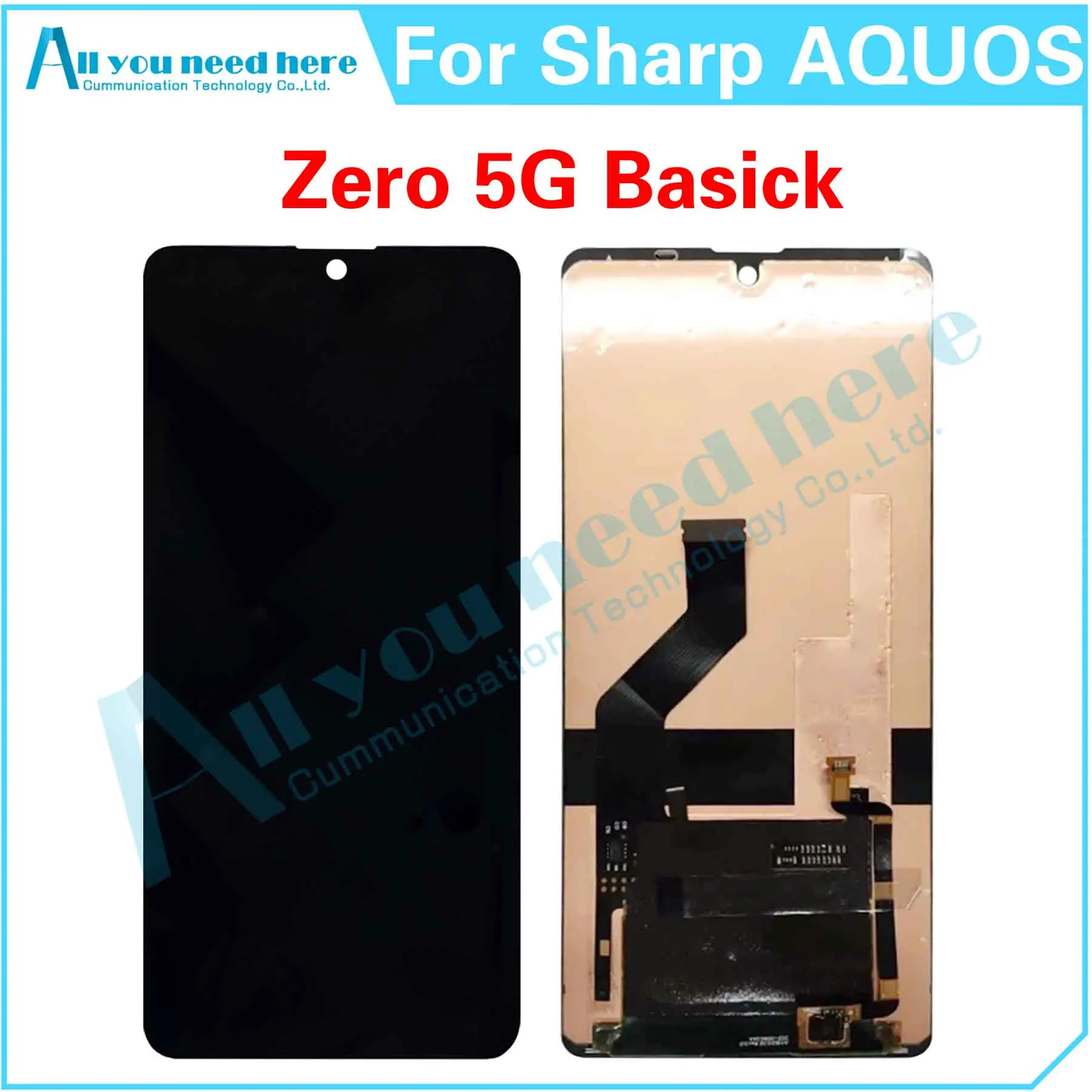 

100% Test For Sharp AQUOS Zero 5G Basick LCD Display Touch Screen Digitizer Assembly Repair Parts Replacement