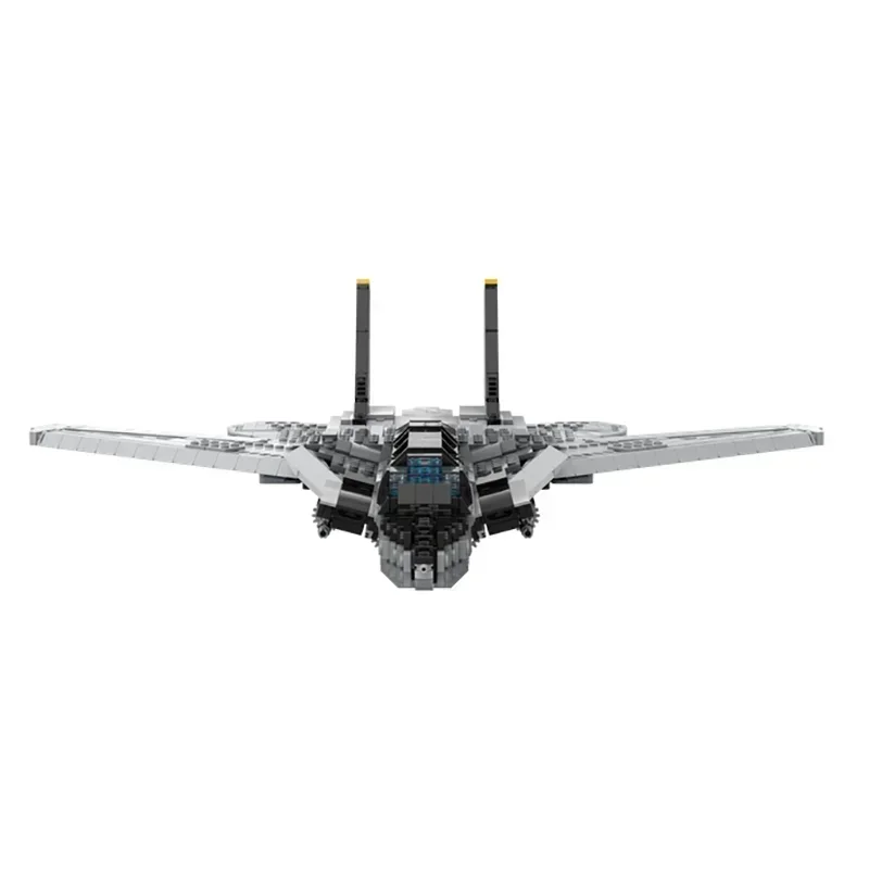 Moc อาคารอิฐเครื่องบินทหารรุ่น F-14 Tomcat Fighter เทคโนโลยี Modular Blocks ของขวัญของเล่นคริสต์มาส DIY ชุดประกอบ