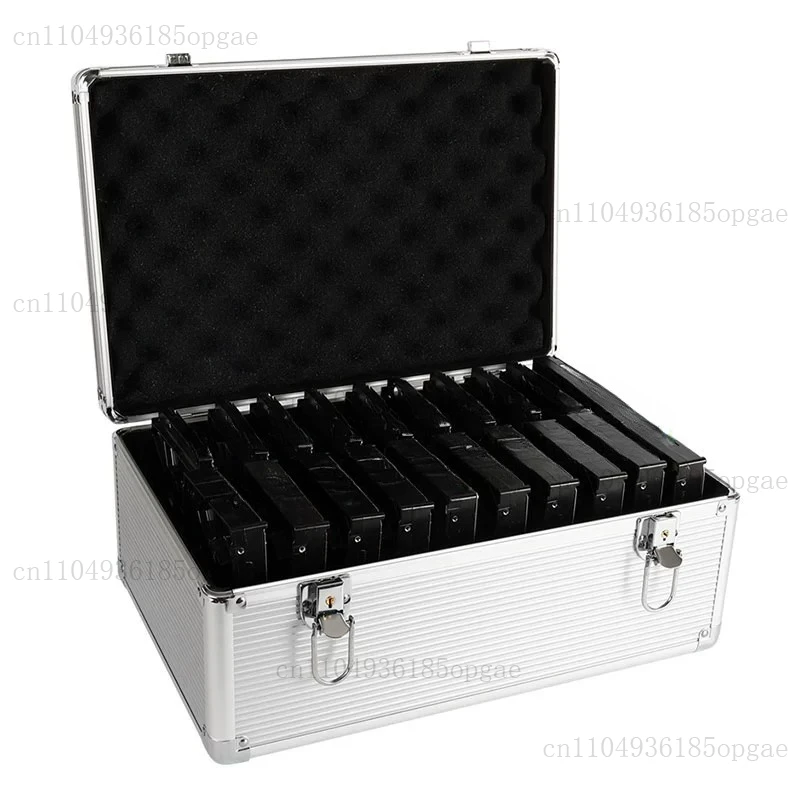 

Чехол для хранения жесткого диска 3,5 дюйма — органайзер для жесткого диска с 20 отсеками и защитным корпусом, идеально подходит для медиа-архилов и резервного копирования данных