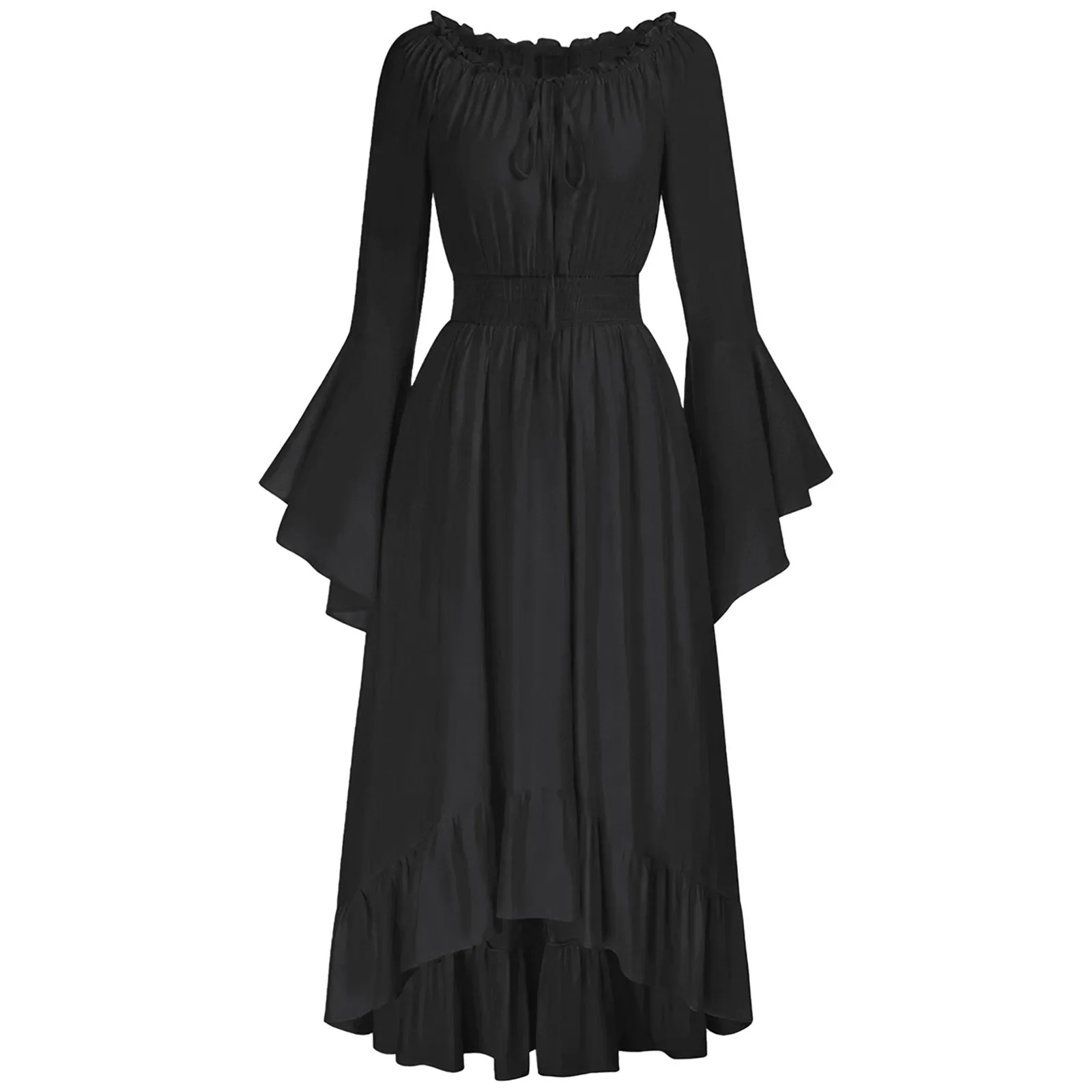Halloween Medieval Renaissance Vampire Dress for Women Vintage Cosplay Pirate Costume Witch Carnival Dress Up Party 2025