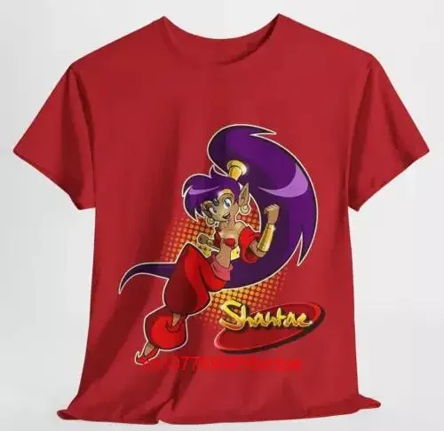 Shantae Red T Shirt Japanese Anime Manga All Size long or short sleeves