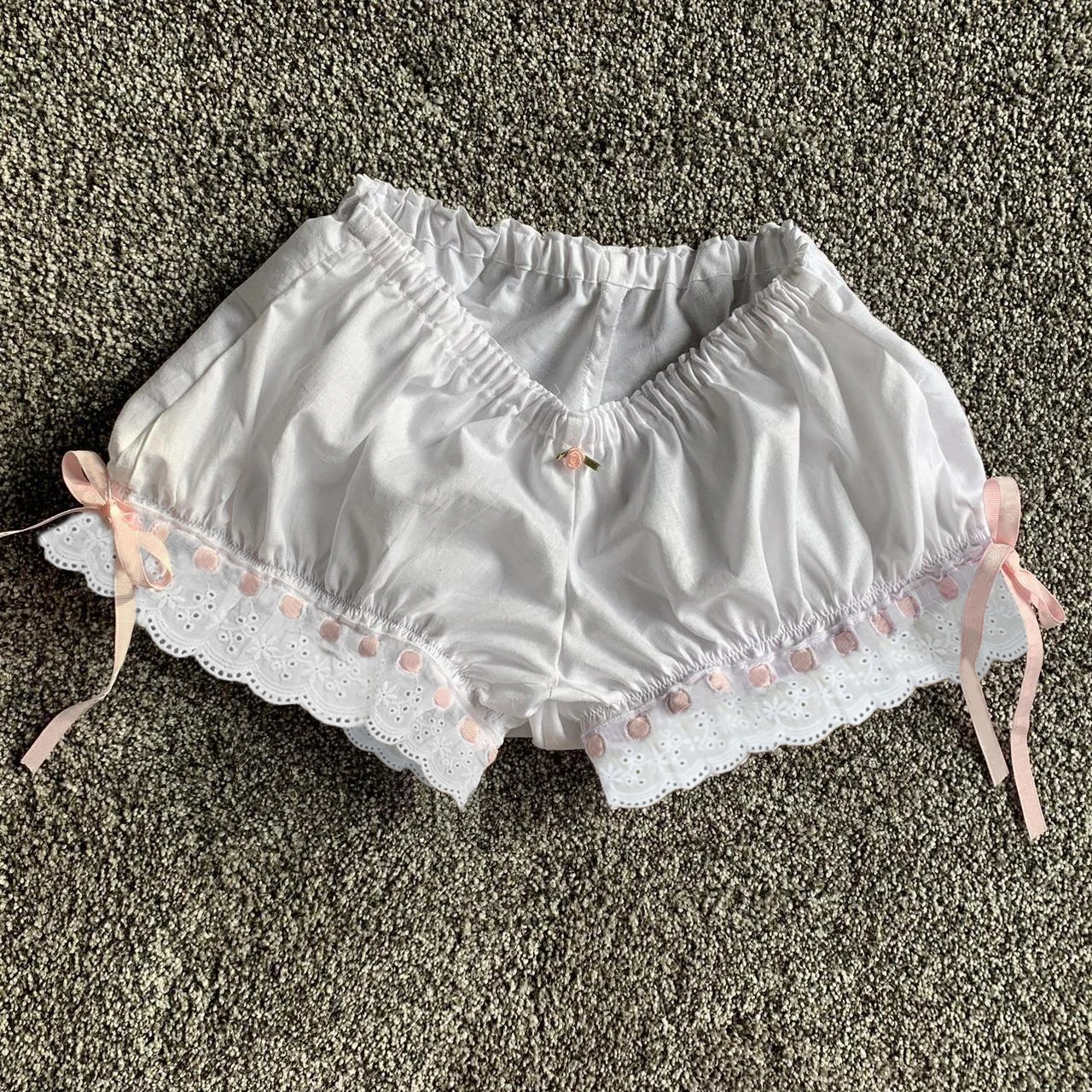 Gaono-Culotte bouffante vintage, short lanterne rétro Kawaii, bordure en dentelle, proximité wstring, ruban élastique, pantalon Cottage Y2K, culotte astronomique