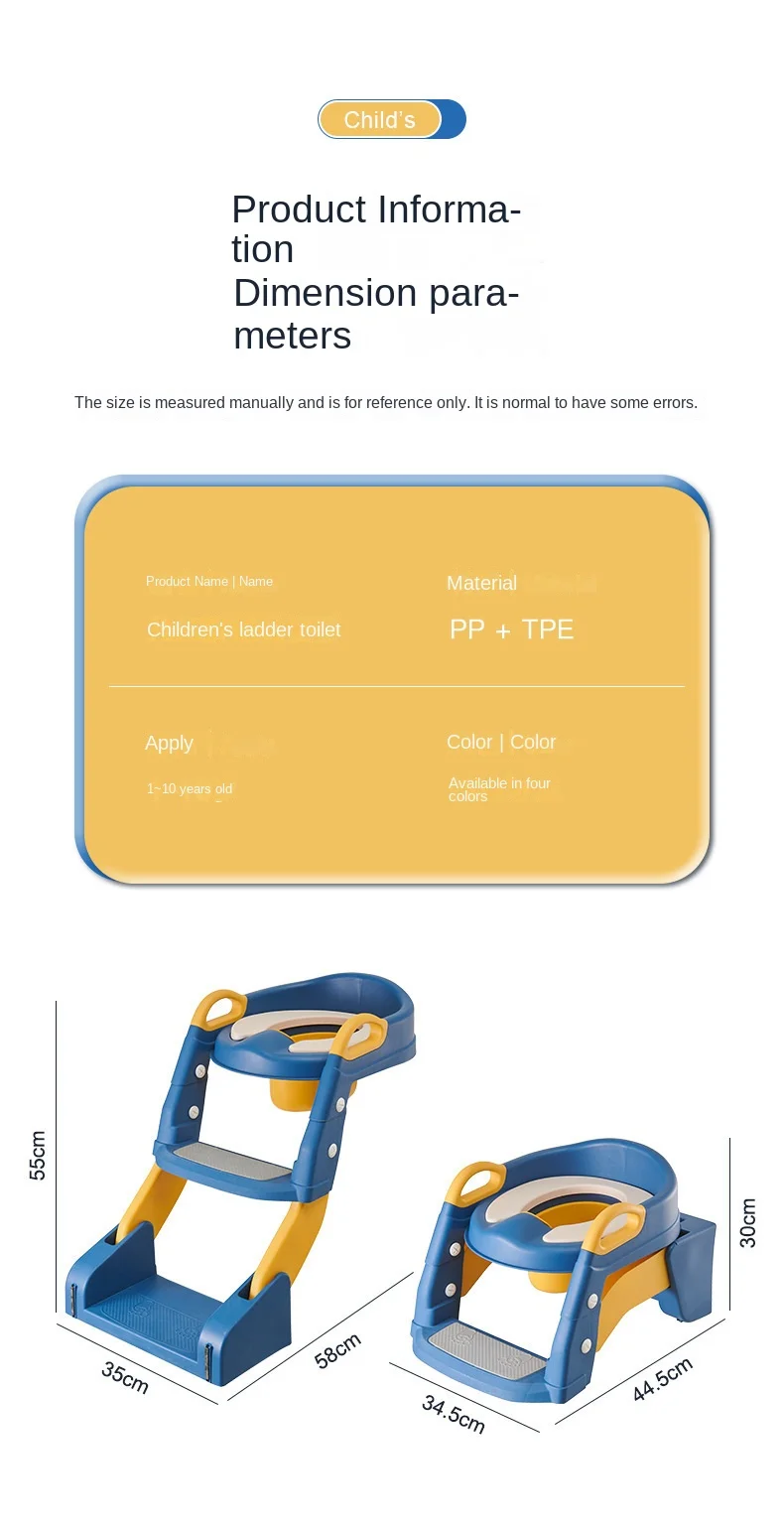 Imagem -06 - Dobrável Baby Pot Toilet Seat Boy Potty Assento de Treinamento com Step Stool Escada para Bebês Meninos Panéis de Viagem Banheiro Portátil wc