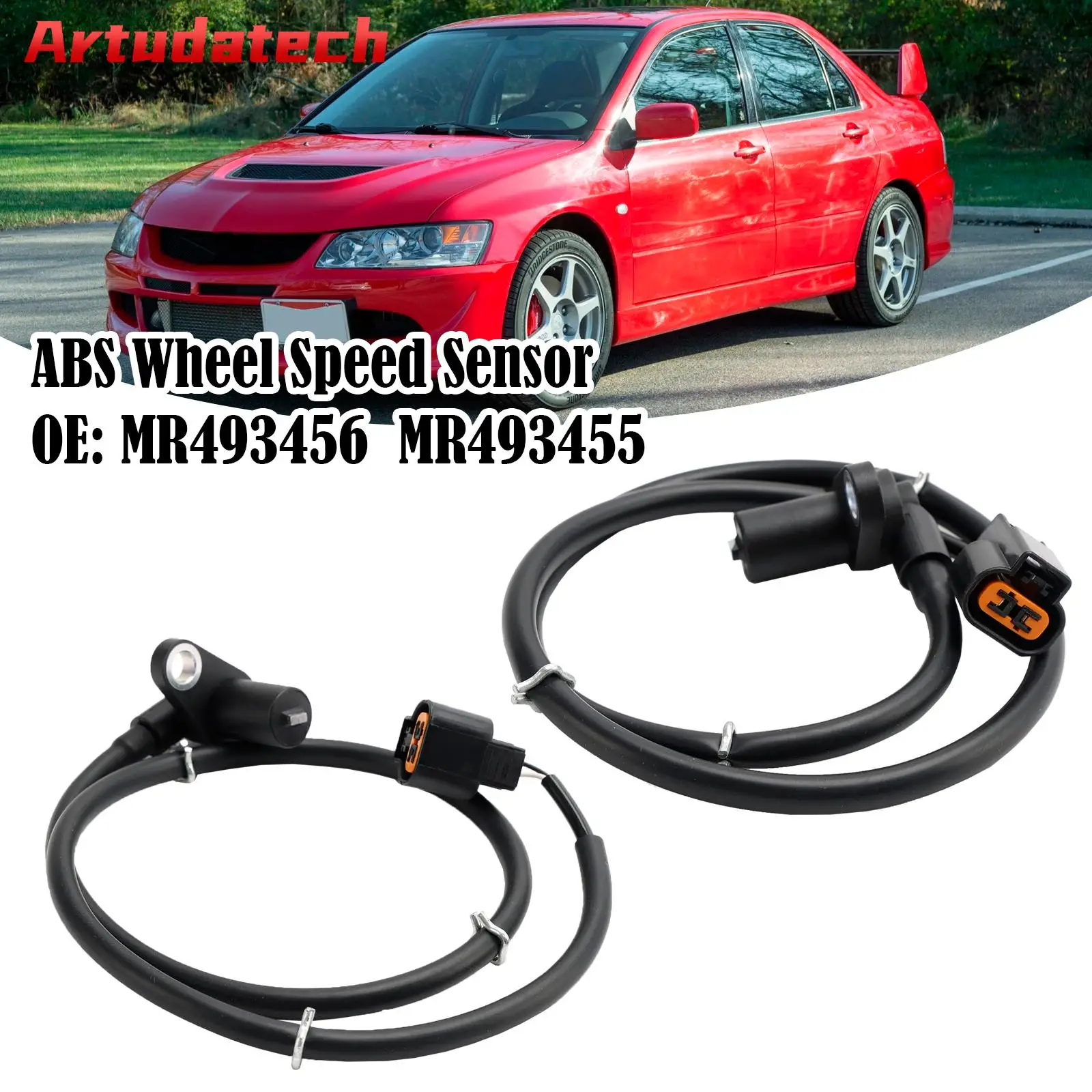 

Artudatech 2Pcs Rear Left & Right ABS Wheel Speed Sensor For Mitsubishi Lancer Evo 2.0 16V Car Accessories