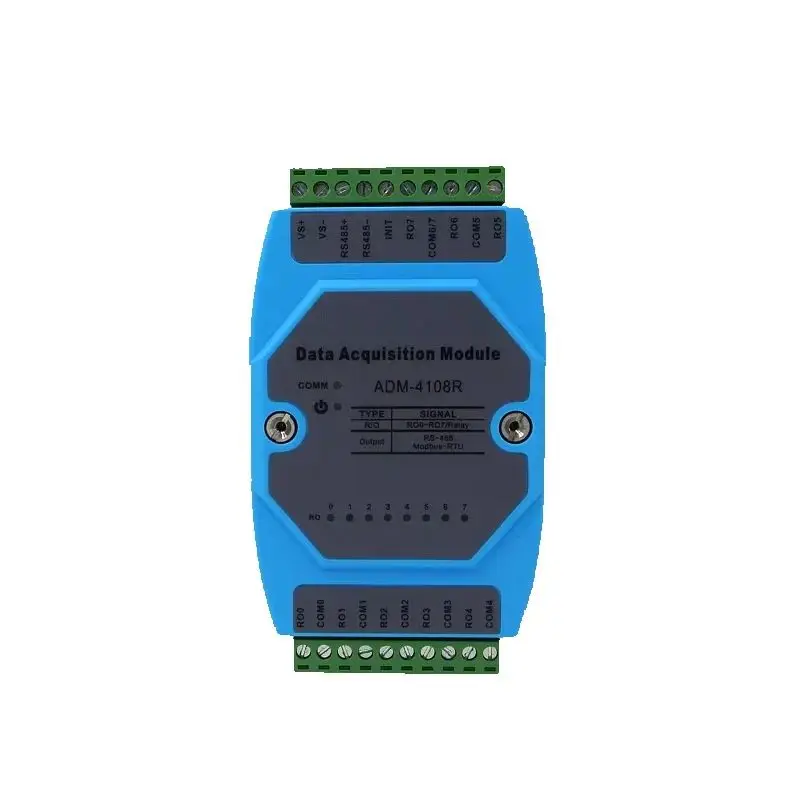 8DO switch output acquisition module 8-way relay (normally open) output module RS485 MODBUS