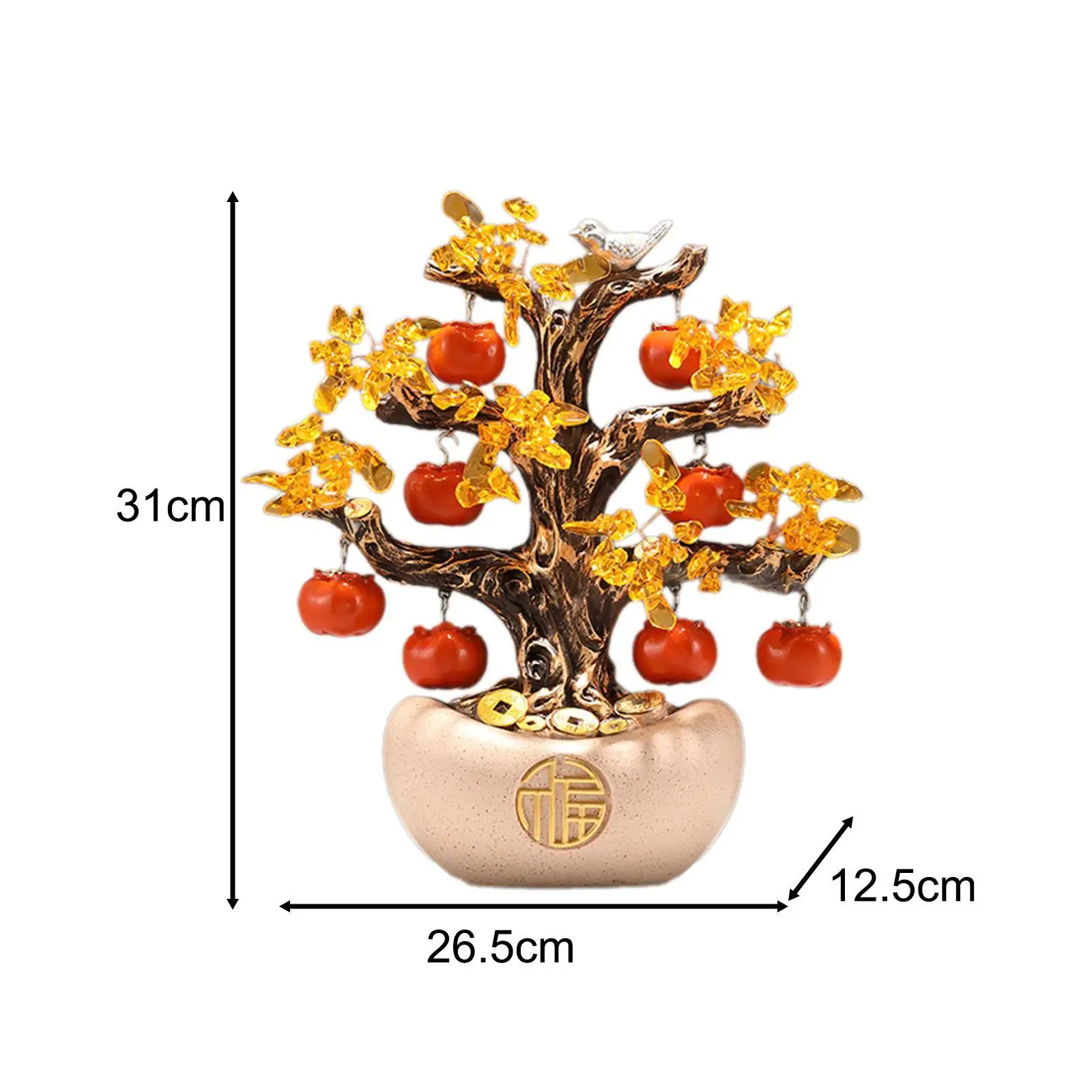 Money Tree Statue Collection Resin Artwork robusta scultura orientale Feng Shui