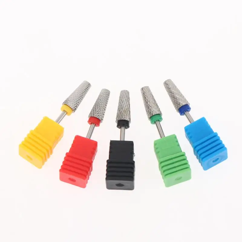 5 In 1 Cross Tooth Tungsten Steel Nail Drill Bit 15mm Fast Polishing Salon Home Manicure Accessory