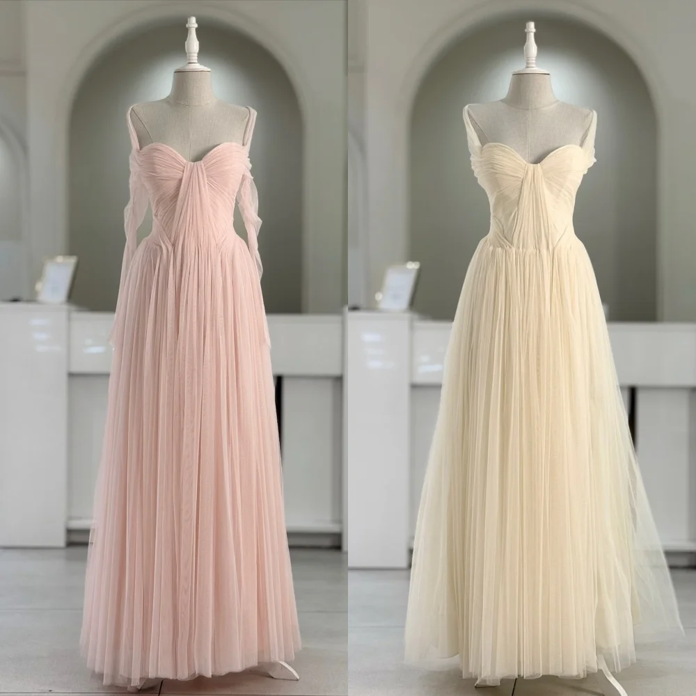 

Customized Matching Exquisite Pleat Draped A-line Off-the-shoulder Long Dresses Bespoke Occasion Dresses Chinese Style Fashion