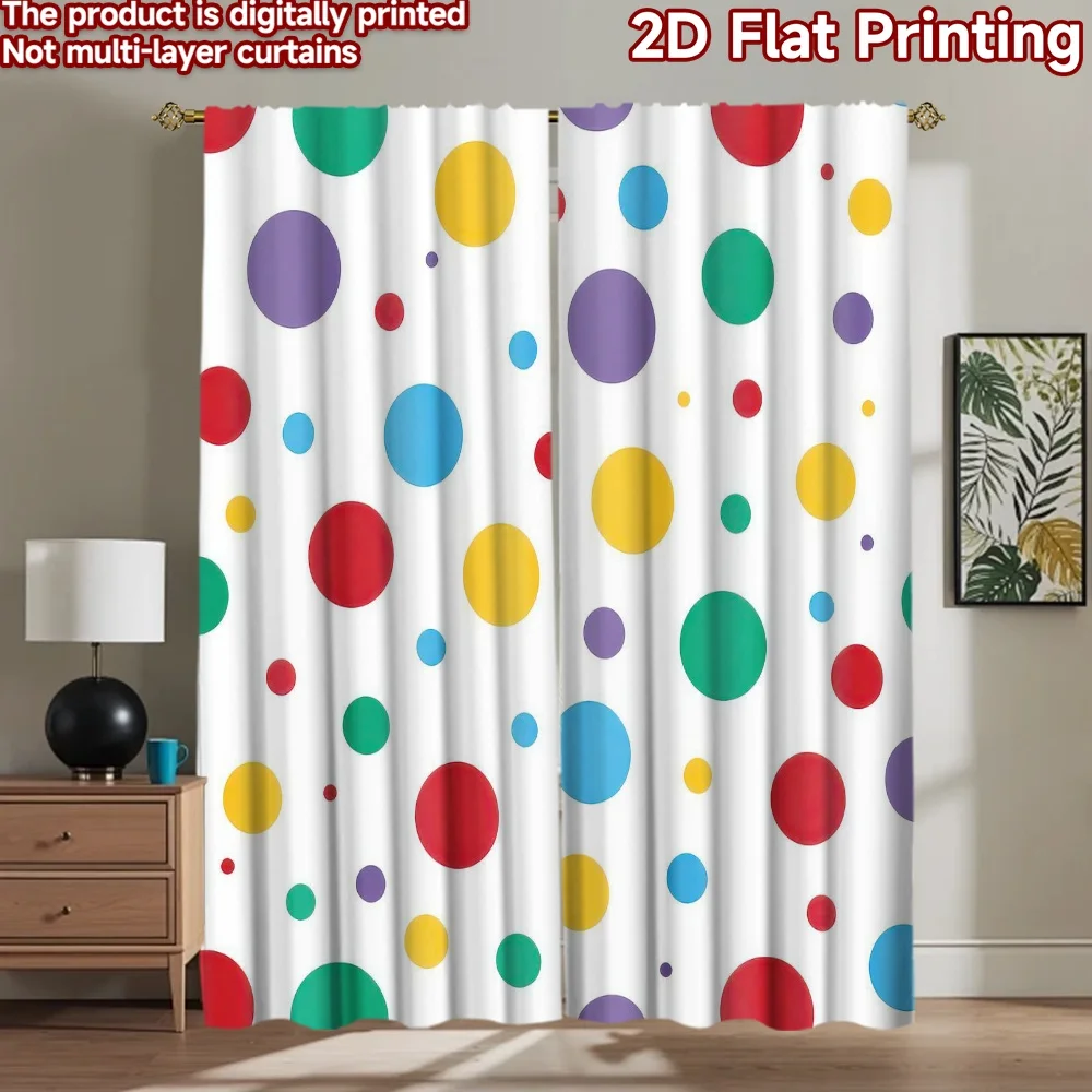 

1pc 2D flat Photography Backdrop Popular Photography Backdrop Colorful Dots 100% Polyester Festive Wall Decor Use for New Year