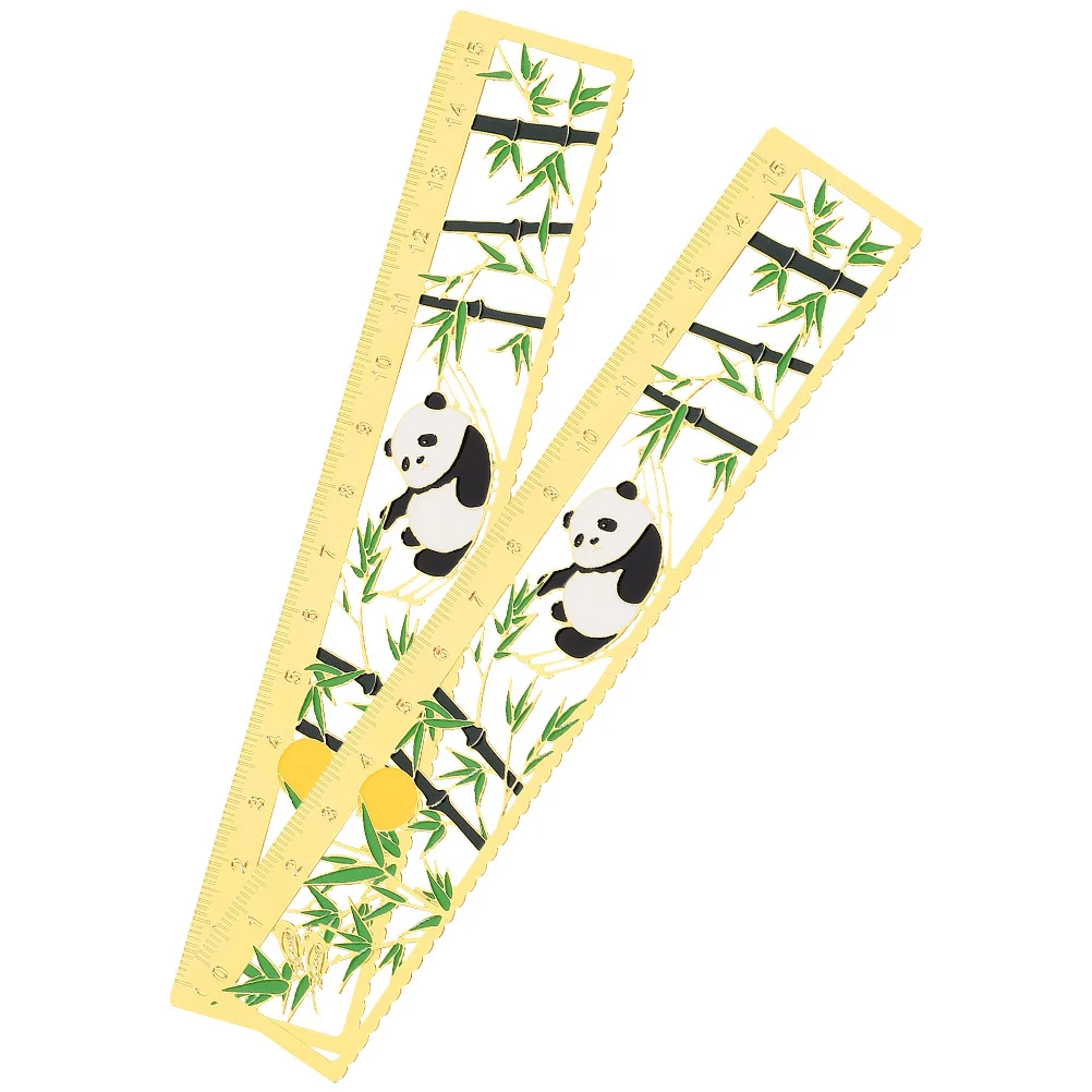 2 قطعة الإشارات المرجعية المعدنية المرجعية حاكم مستقيم مقياس الزخرفية لقراءة الكتب صفحة علامة هدية للقراء النساء الرجال #4