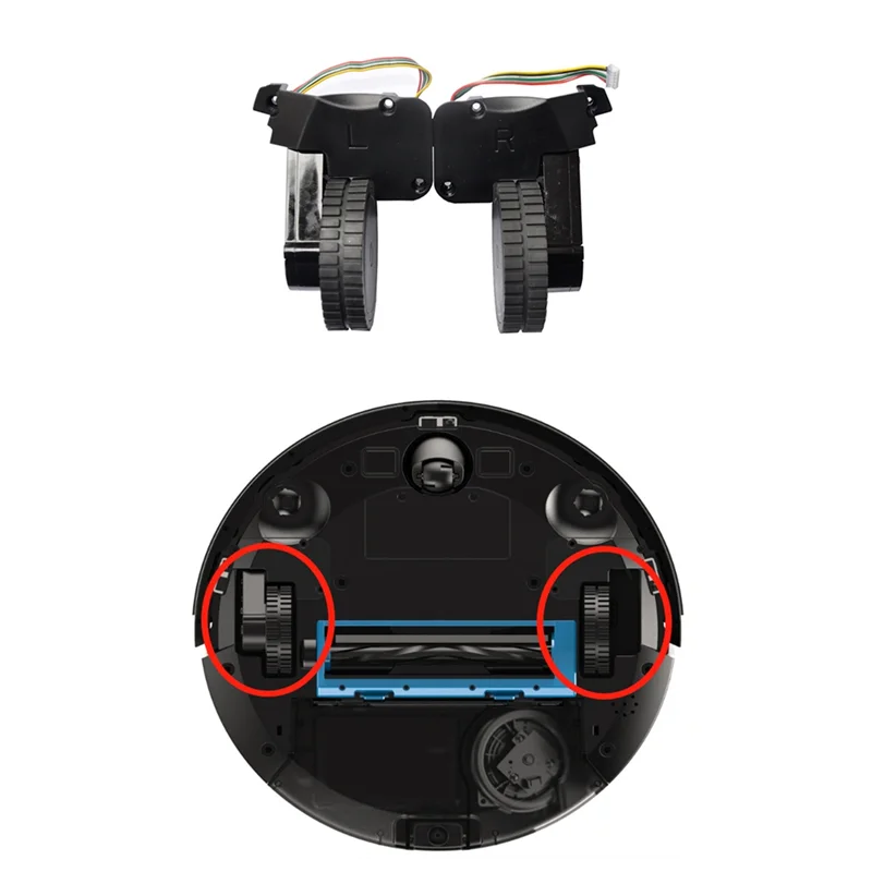 L65A ล้อสําหรับ Proscenic 820 820S 820T 830 830T 800T 850P หุ่นยนต์เครื่องดูดฝุ่นเดินทางล้อชุดมอเตอร์