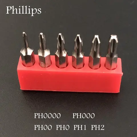 H4×28mm PH0000 PH000 PH00 PH0 PH1PH2 Phillips Screwdriver Bits set  4mm 3/25 inch hand tools key iphone call phone Repairing