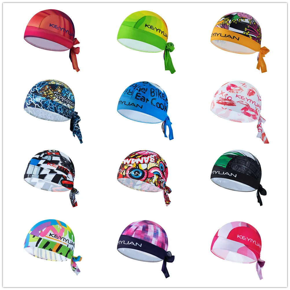 

KEYIYUAN Bicycle Cycling Headbands Sport Cyclist Cycling Cap For Men Head Bandana Female Bike Cap Men's Summer Running Headscarf