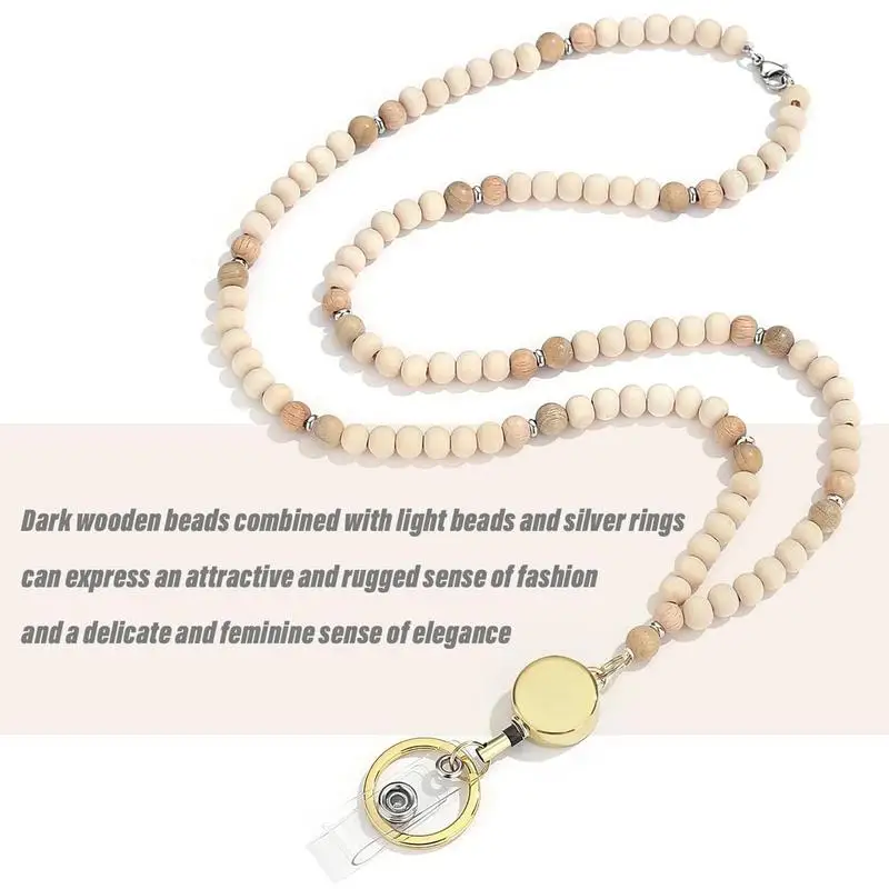 لطيف المعلم الحبل 34 بوصة لطيف الخرز المعلم اسهم طويلة المفاتيح الحبل مع 2 حامل الهوية الملونة مفتاح الحبل للنظارات