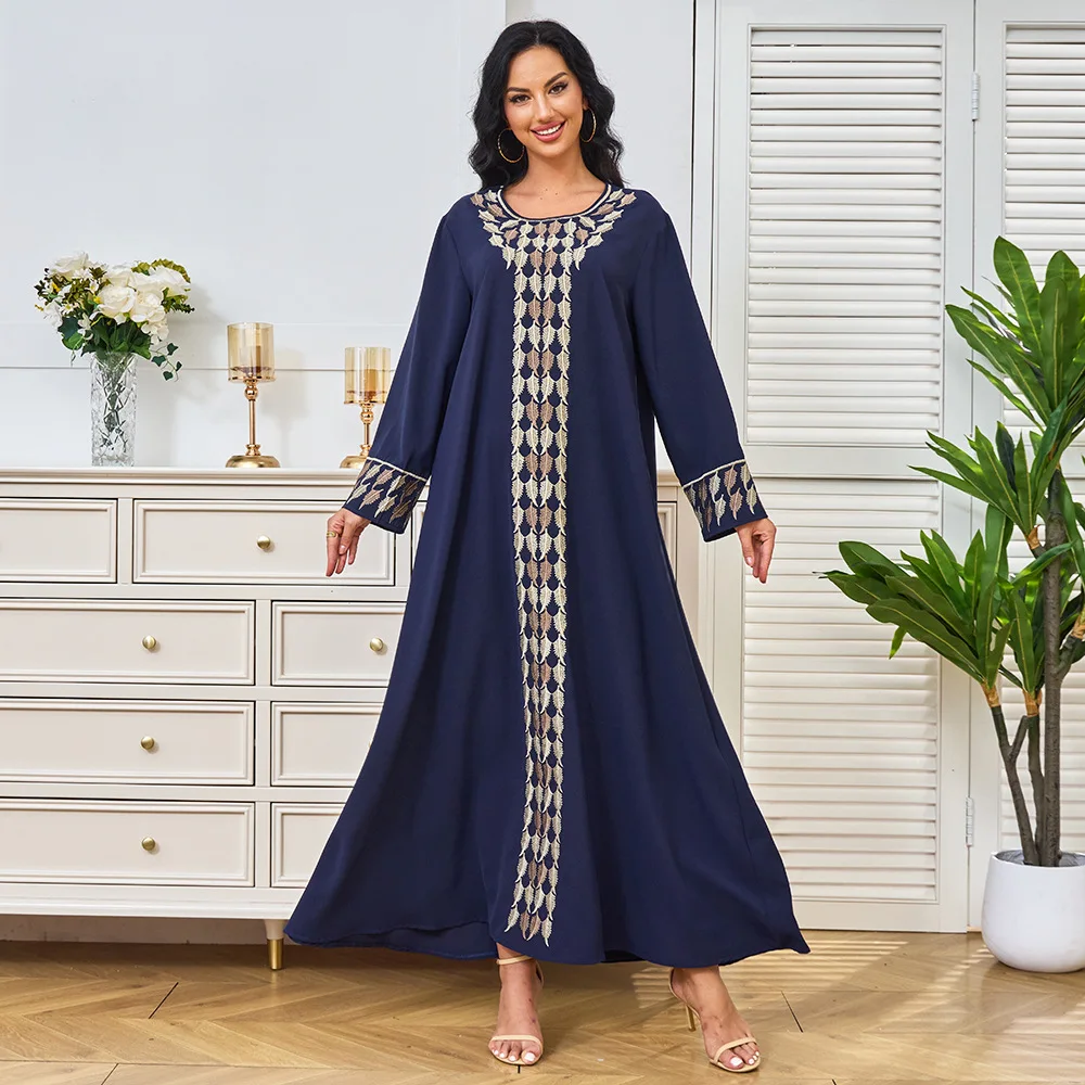 Ramadan Marokko Kaftan Eid Muslimischen Abaya für Frauen Dubai Party Kleider Stickerei Jalabiya Vestidos Islam Arabischen Lange Robe Abayas
