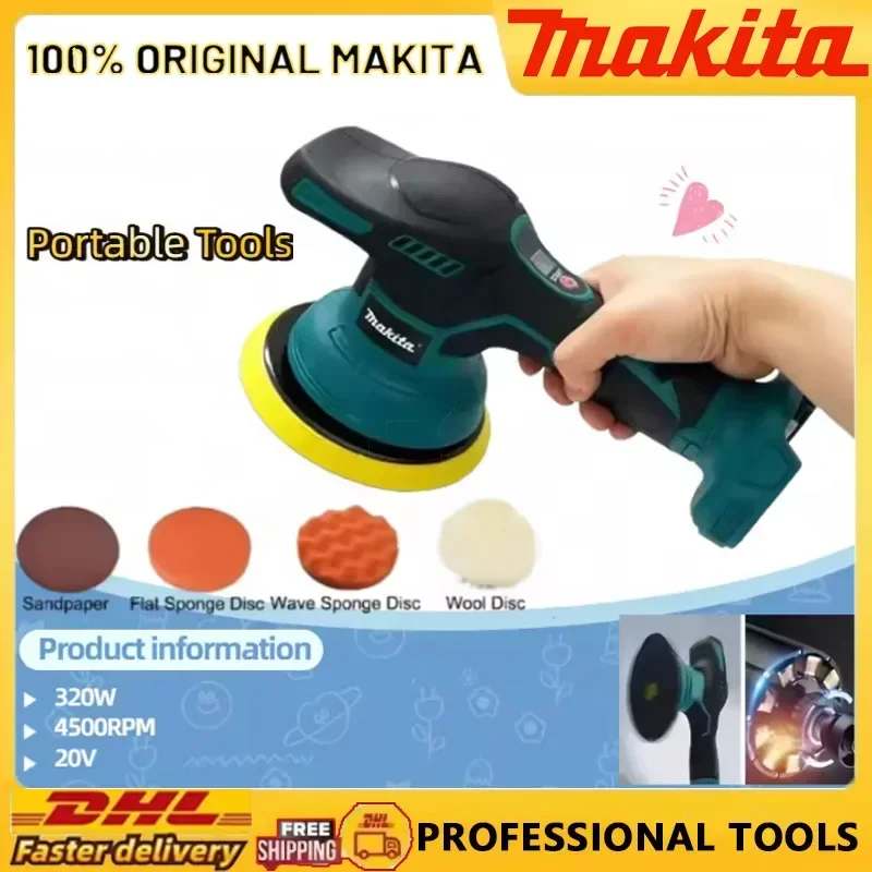 

Makita 8 Gears Digital Display Cordless Car Polisher Electric Polisher Auto Car Waxing Polishing Machine For 18V 20V Battery