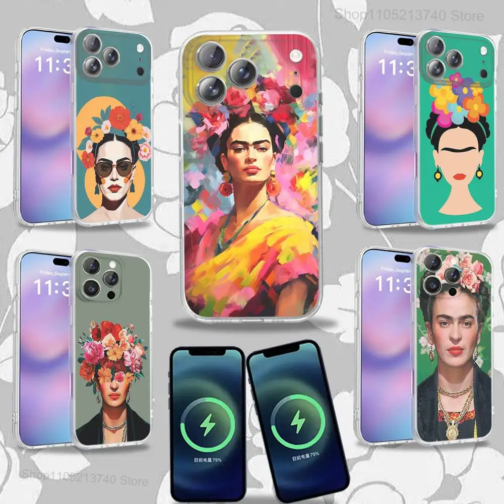 

Frida K-Kahlo-ES Art Phone Case For iPhone 15,12,11,14,13,17,16,Plus,Air,Pro,Max,E,Mini for Magsafe Magnetic Frosted