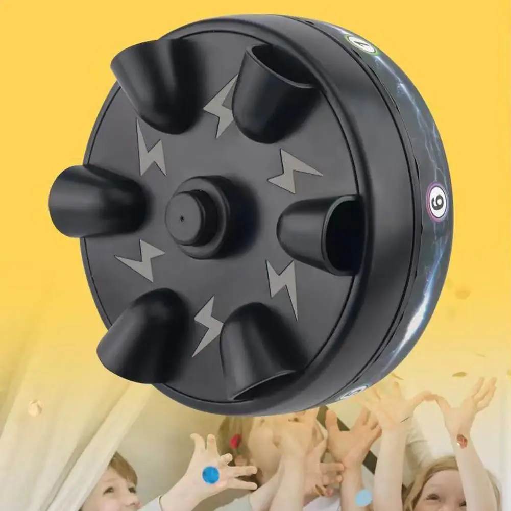 1 قطعة لعبة كاشف الكذب لعبة الصدمات الكهربائية آمنة تكنولوجيا الجهد المنخفض زر واحد بدء متعدد الألوان متعة للحفلات لعبة اجتماعية #4