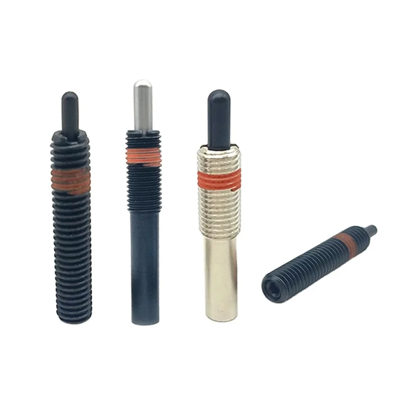 M3 to M16 Alloy Steel Black Oxide Loose Prevention Hexagon Drive Spring Plunger Pin PJS/PJL/PJH/PJX