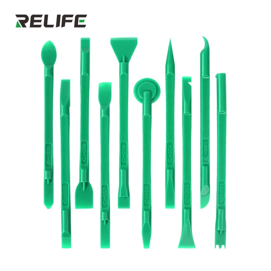 ReLIFE RL-049C Dismantling Rod High Hardness Bilateral 10 IN 1 For Mobile Cellphone Multifunctional Disassembly Tool Set