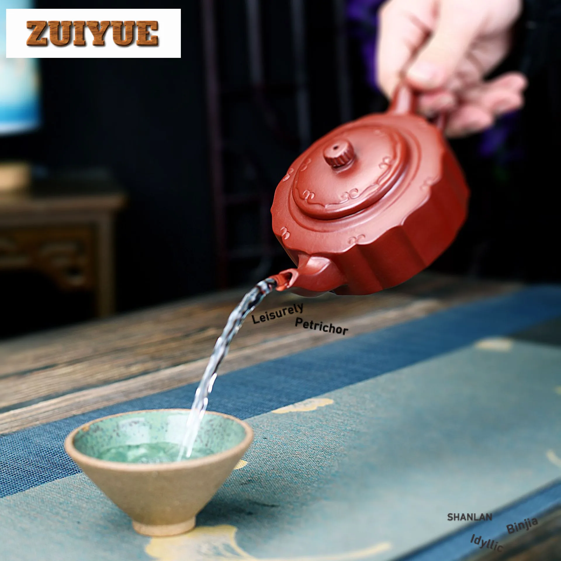 260 مللي ريترو ييشينغ الأرجواني الطين الأسبوعية عدد أباريق الشاي اليدوية وعاء الخام خام Dahongpao الطين غلاية مع مصفاة Zisha طقم شاي الحرفية #2