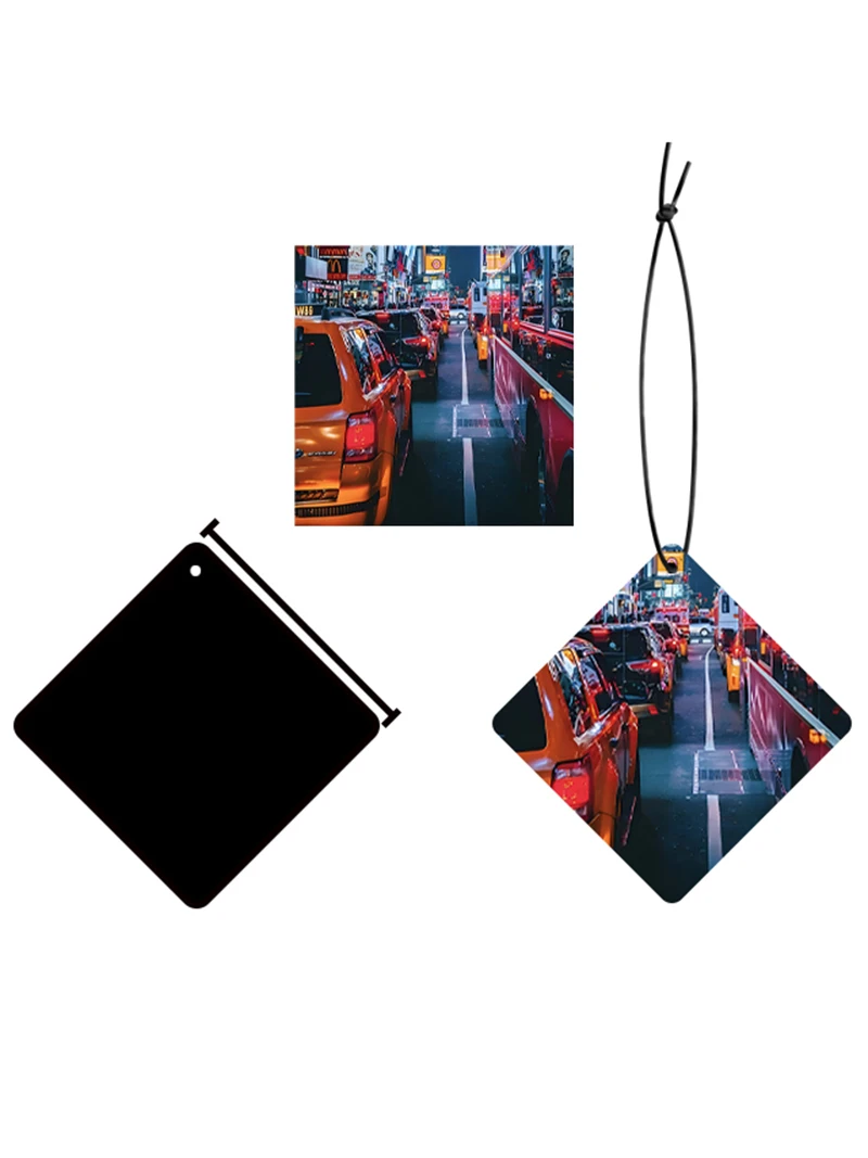 100 szt. Personalizowane odświeżacze powietrza do samochodu, darmowy projekt, akcesoria samochodowe, aromaterapia, dowolny kształt, dowolny obrazek, możliwość personalizacji, reklama. — 2