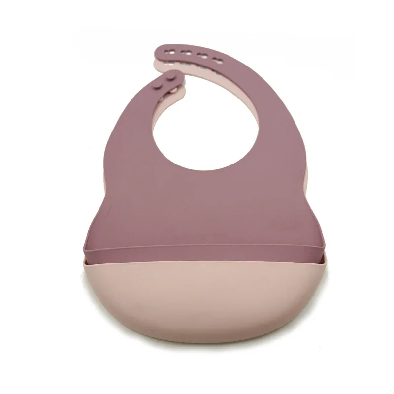 Ensemble de bavoir en silicone imprimé personnalisé pour bébé, sans BPA, qualité alimentaire, imperméable, coloré, alimentation des enfants