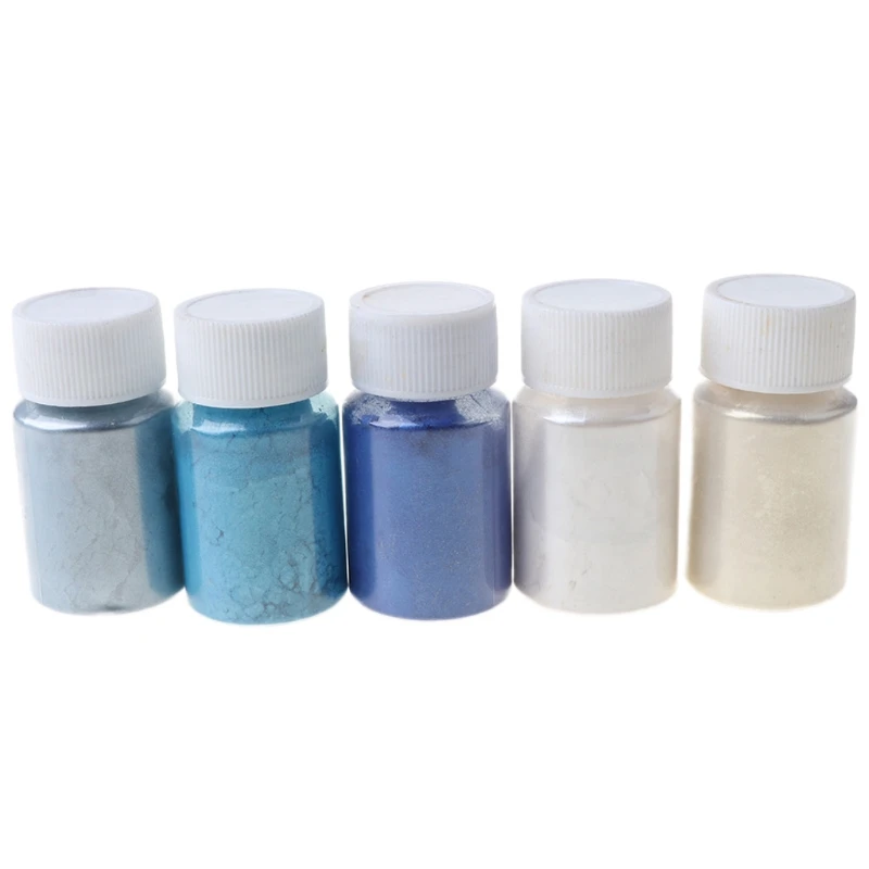 F42F DIY Making Dyes Accessories Cosmetic Grade Pearlescent Natural Mica Mineral Powder Epoxy Resin Dye Pearl Pigment