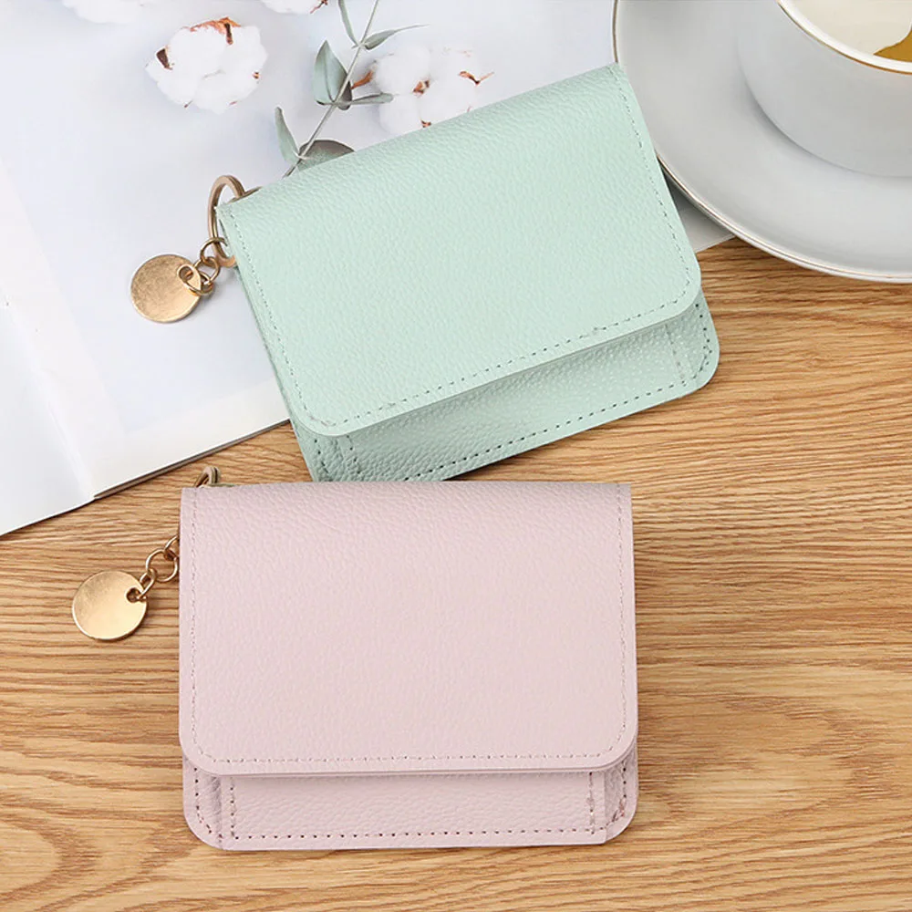 Simple Thin Card Holder Fashion Ladies Card Holder Coin Purse Wallet Fashion Small Card Holder Multifunctional Short Wallet